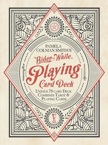 Rider Waite Playing Card Deck: 78-Card Poker Deck, Illustrated with Pamela Colman Smith Rider-Waite Tarot Images, Combines Tarot and Playing Cards, In