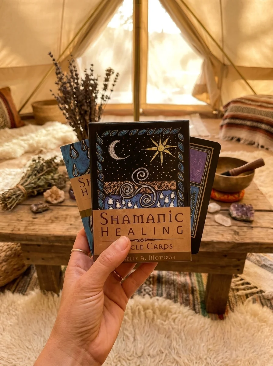 Shamanic Healing Oracle Cards: (Oracle Kit Box Set with 44 Cards and Guide Book) — photo 2