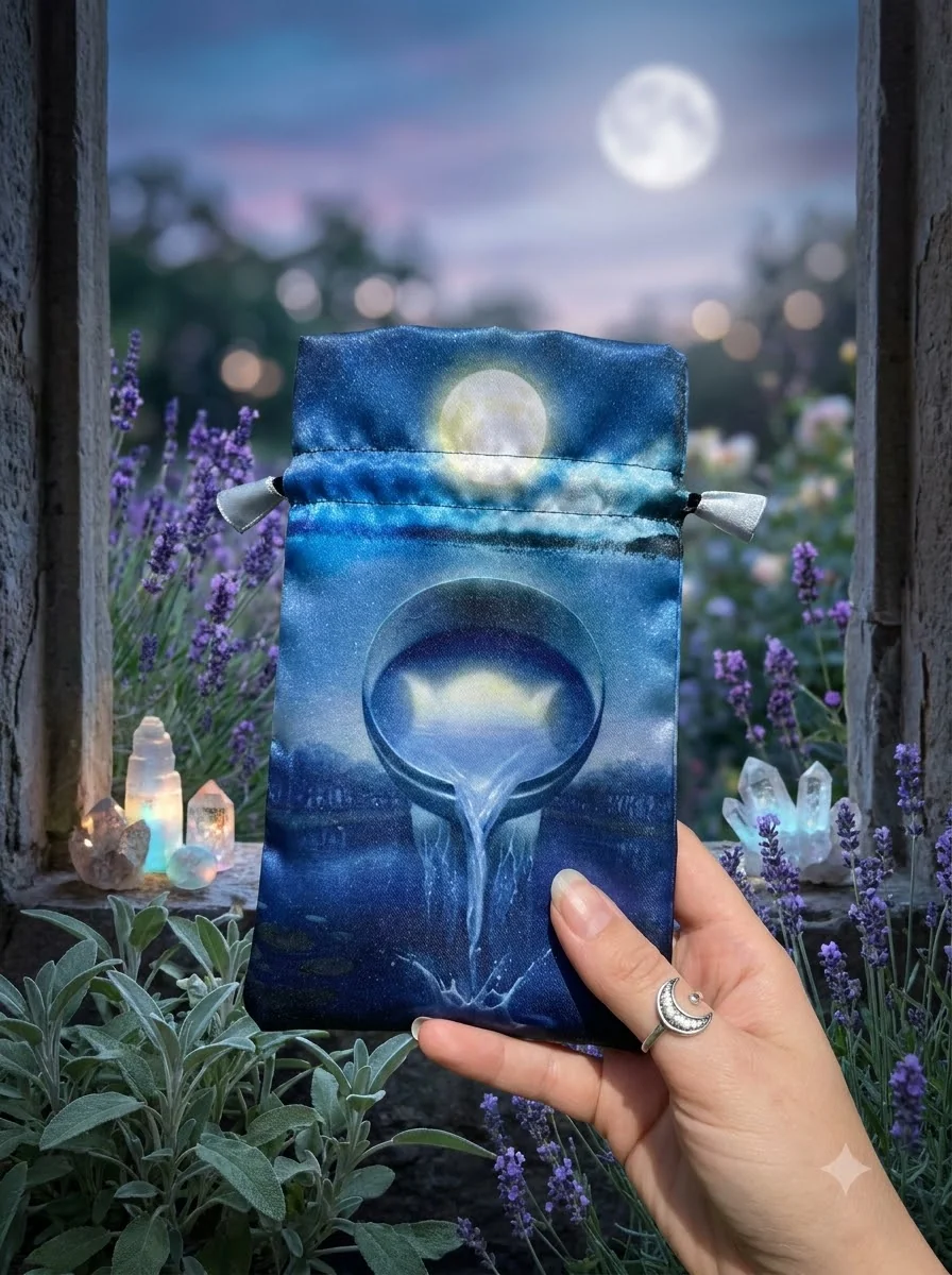 Silver Witchcraft Tarot Satin Bag — photo 2