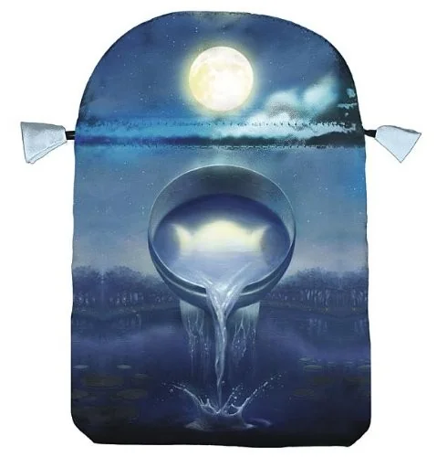 Silver Witchcraft Tarot Satin Bag Rivolli, Franco