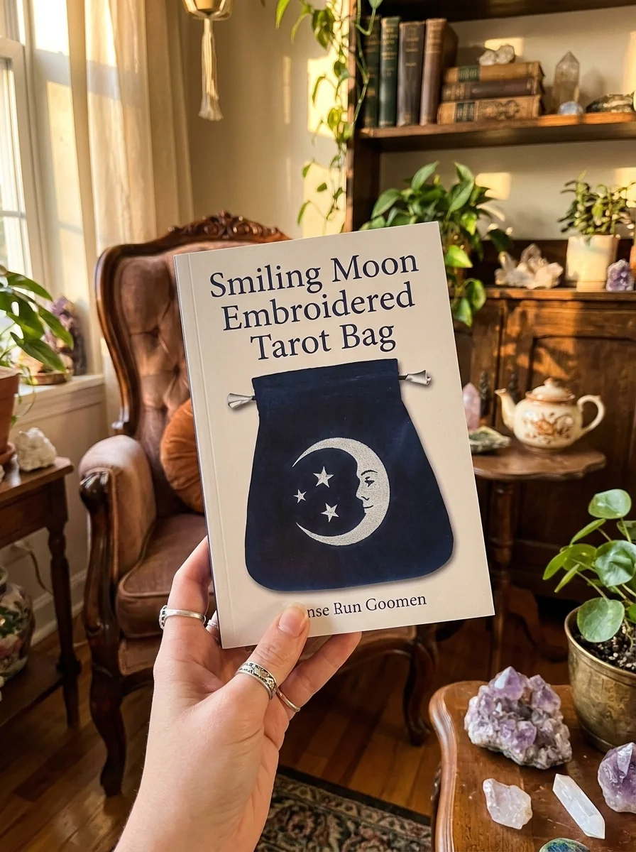 Smiling Moon Embroidered Tarot Bag — photo 2