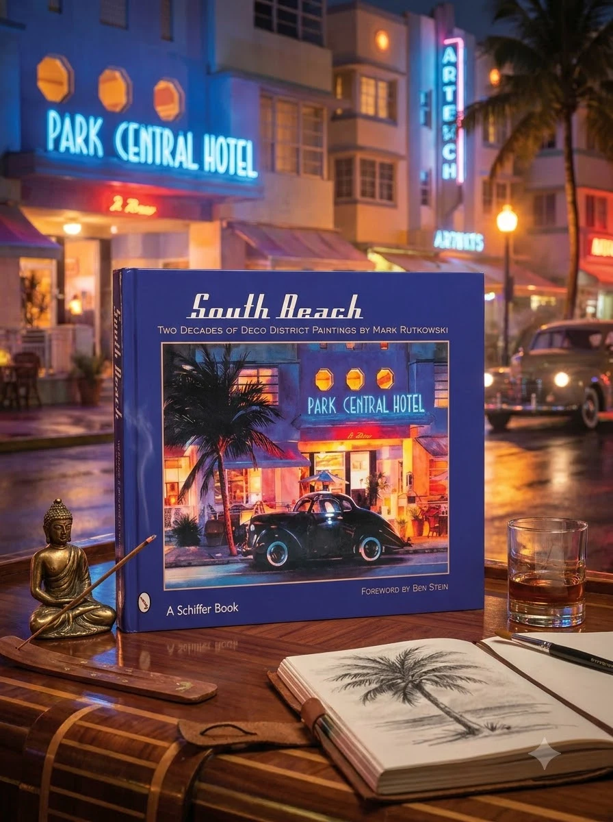 South Beach: Two Decades of Deco District Paintings by Mark Rutkowski