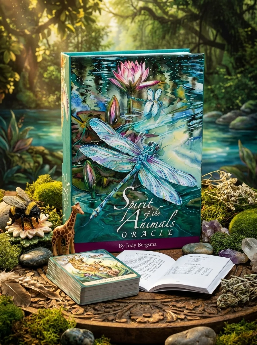Spirit of the Animals Oracle: 52-Card Oracle Deck with 116-Page Illustrated Guidebook and Power Animals Spread Sheet, Animal Medicine for Healing Work