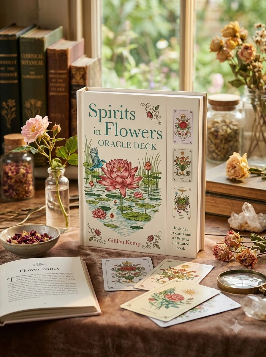 Spirits in Flowers Oracle Deck: Includes 52 Cards and a 128-Page Illustrated Book