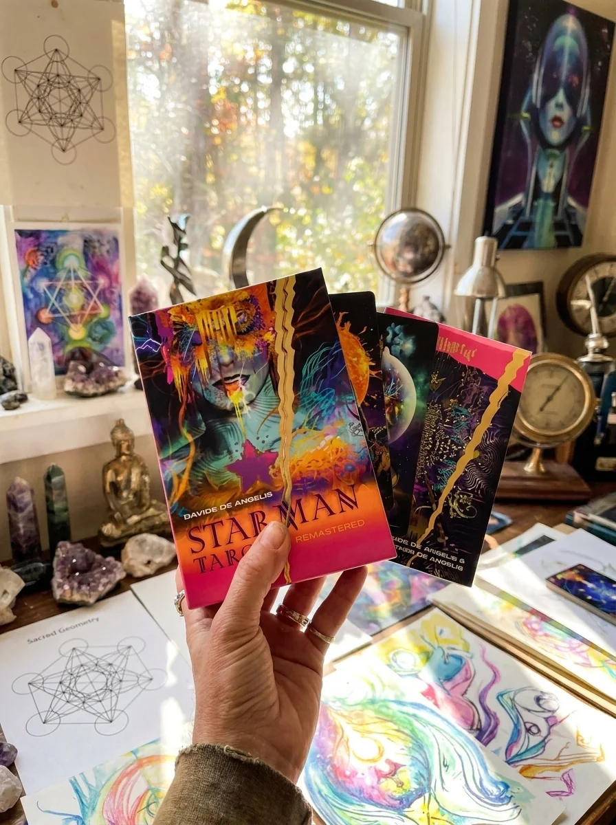 Starman Tarot Remastered: Revised and Updated David Bowie-Inspired Tarot Box Set with 78 Cards and Guide Book — photo 2