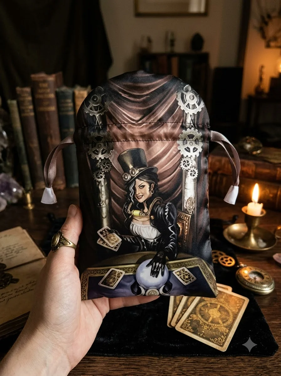 Steampunk Tarot High Priestess Satin Bag Llewellyn — photo 2