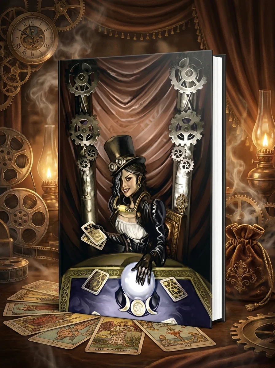 Steampunk Tarot High Priestess Satin Bag Llewellyn