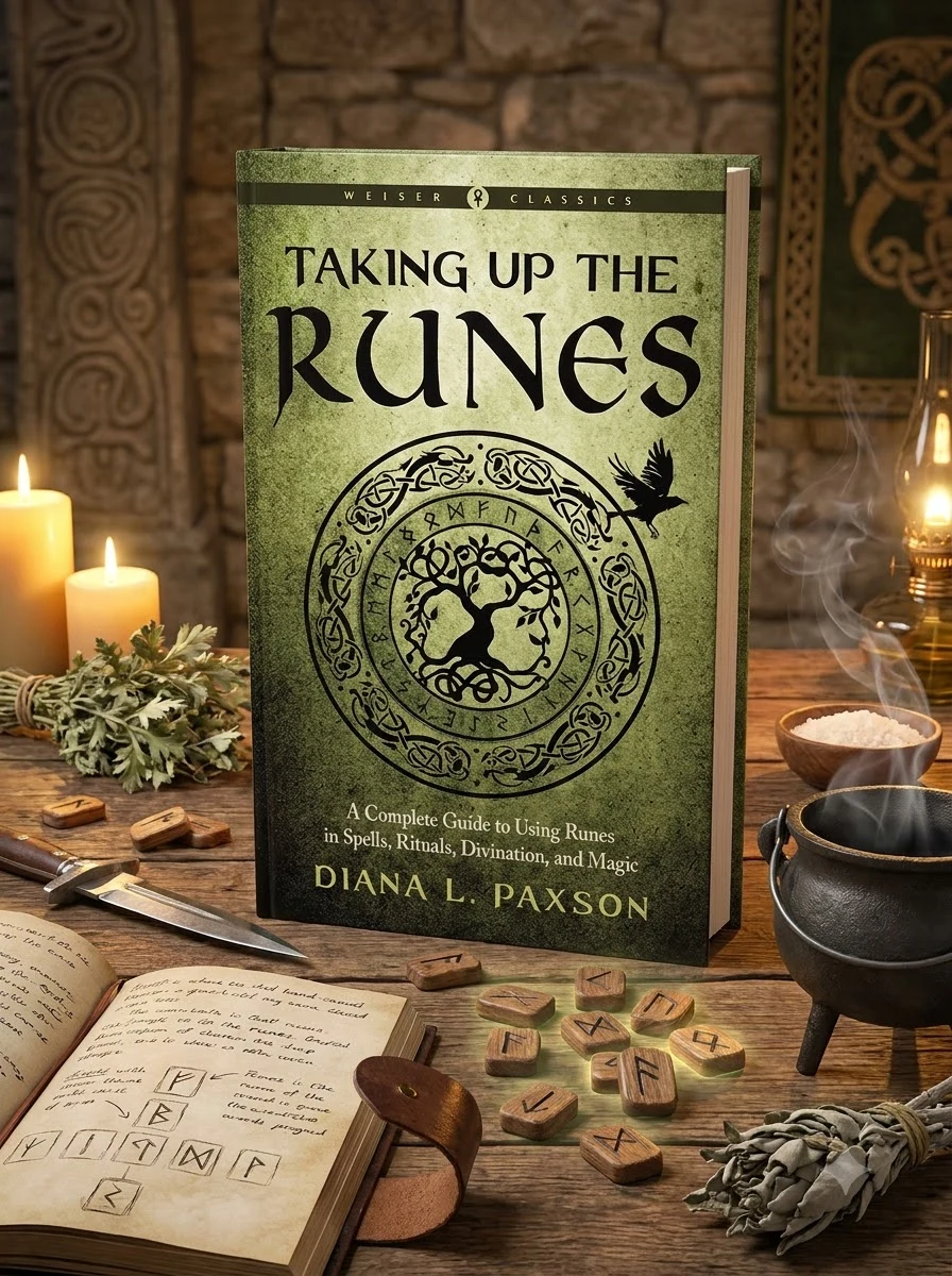 Taking Up the Runes: A Complete Guide to Using Runes in Spells, Rituals, Divination, and Magic Paxson, Diana L