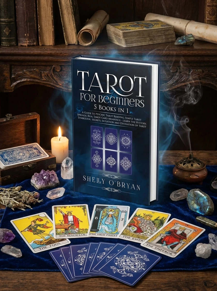 Tarot For Beginners: 5 Books in 1: A Guide to Psychic Tarot Reading, Simple Tarot Spreads, Real Tarot Card Meanings - Learn the History, Symbolism, Se