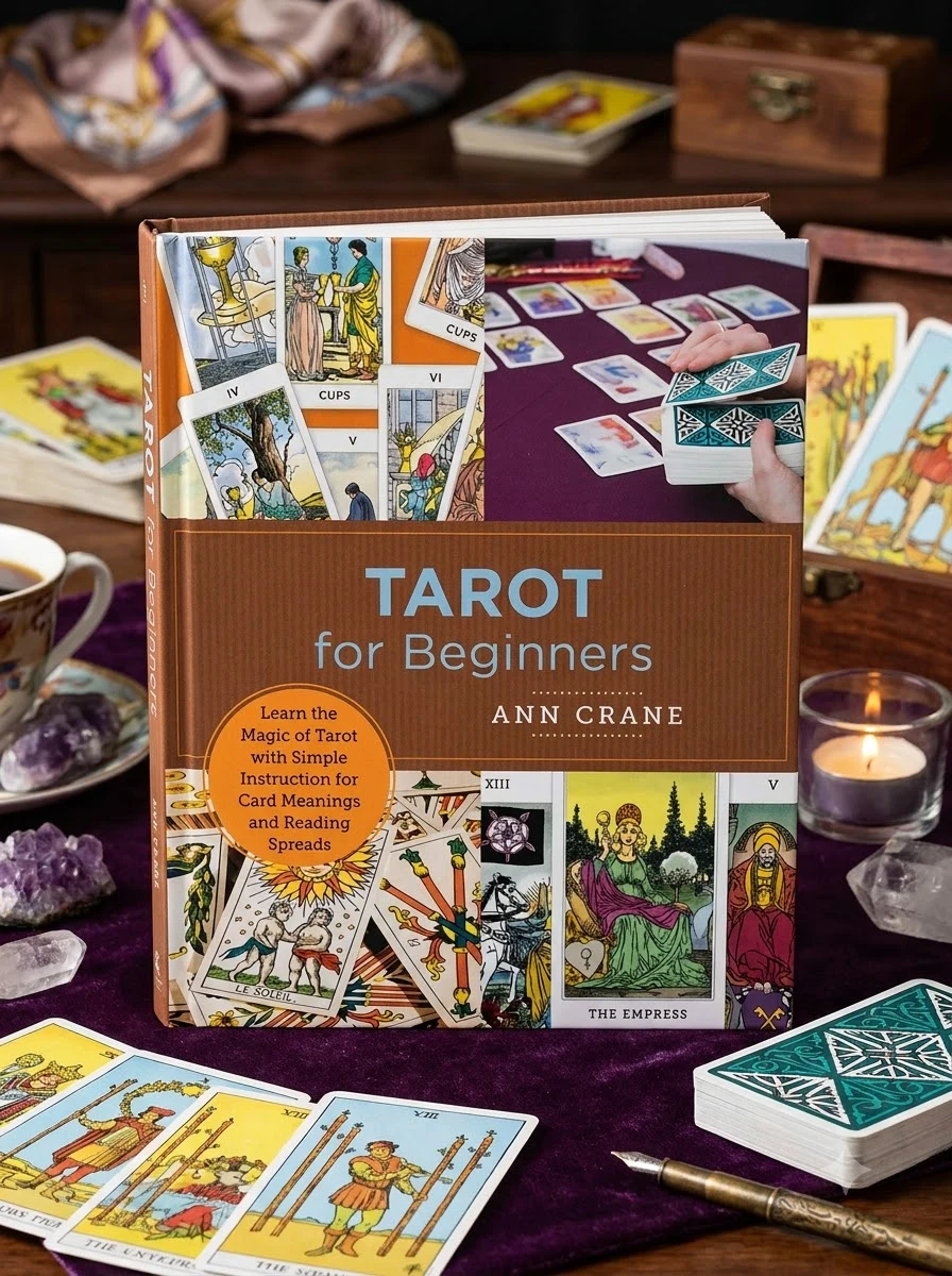 Tarot for Beginners: Learn the Magic of Tarot with Simple Instruction for Card Meanings and Reading Spreads Crane, Ann