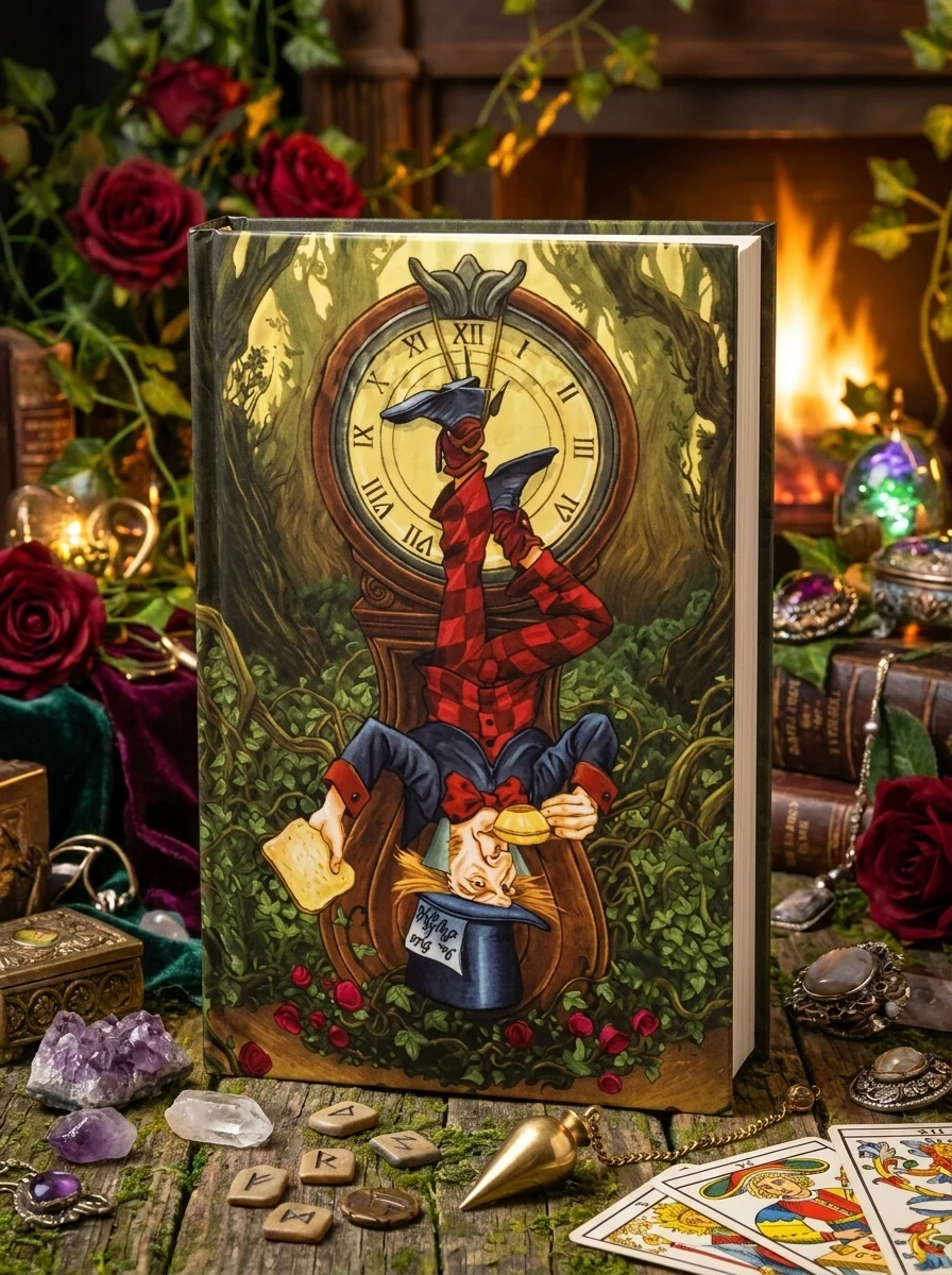 Tarot in Wonderland Satin Bag Moore, Barbara