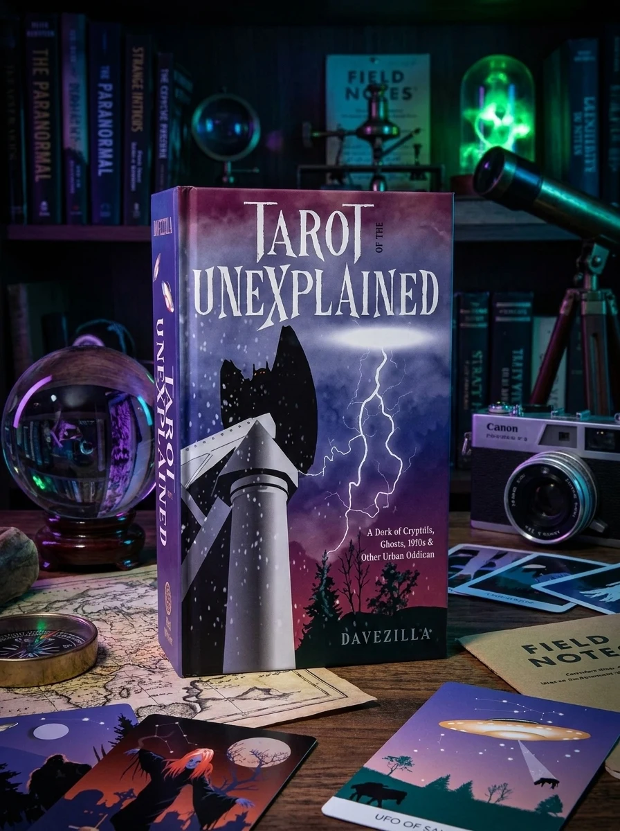 Tarot of the Unexplained: A Deck of Cryptids, Ghosts, UFOs and Other Urban Oddities (78 Cards and 96-Page Full-Color Booklet)