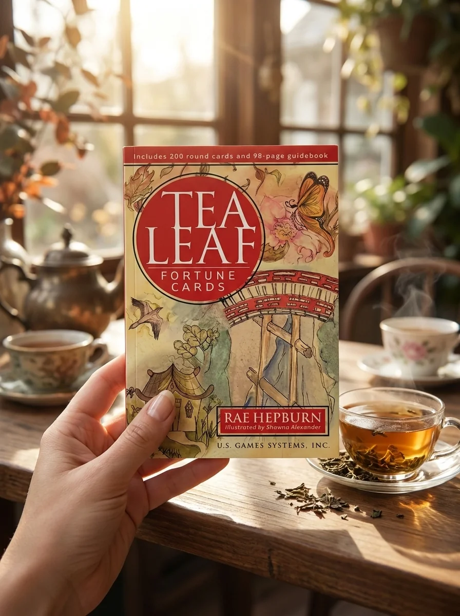 Tea Leaf Fortune Cards: 200 Round Divination Cards, 98-Page Illustrated Guidebook for Reading Tea Leaves (Tasseomancy), Ancient Fortunetelling Method — photo 2