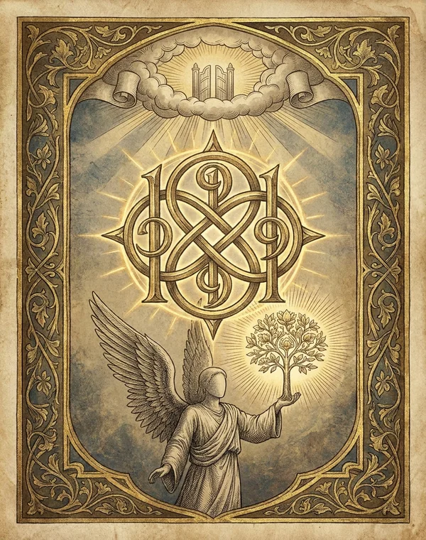 1919 Angel Number esoteric meaning illustration