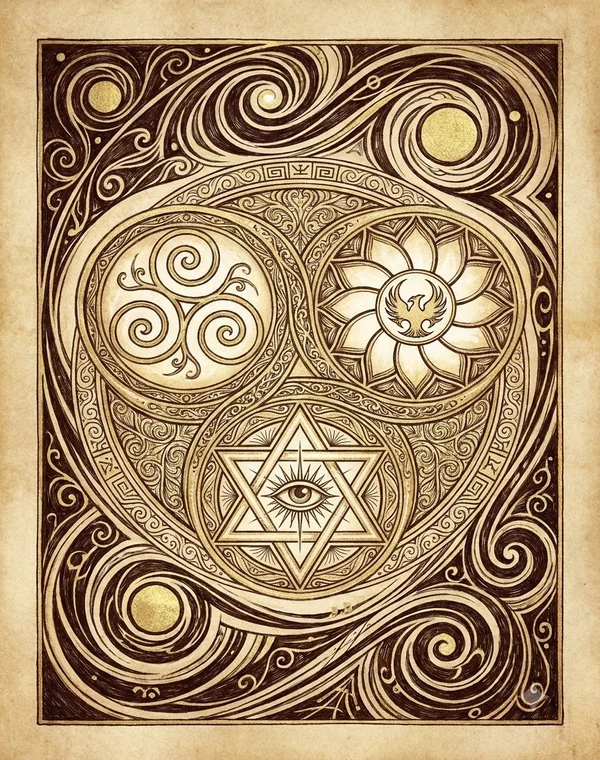 369 Angel Number esoteric meaning illustration