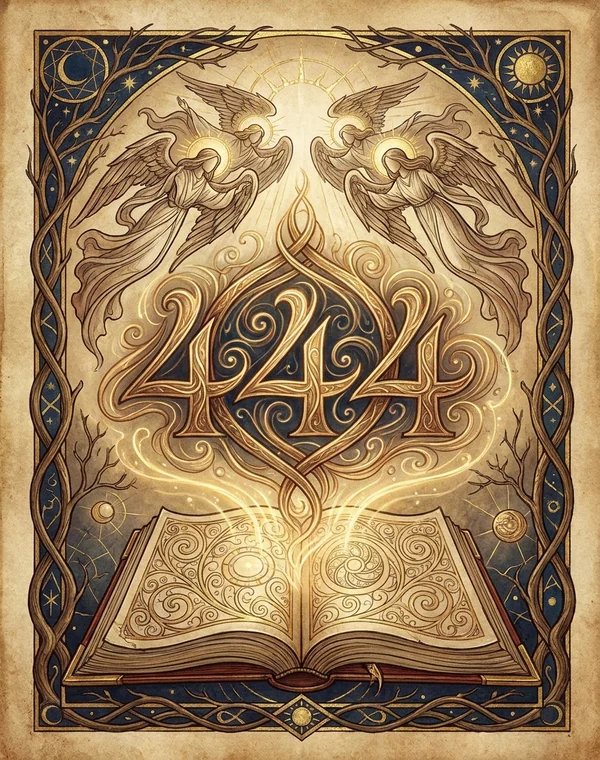 44 Angel Number esoteric meaning illustration