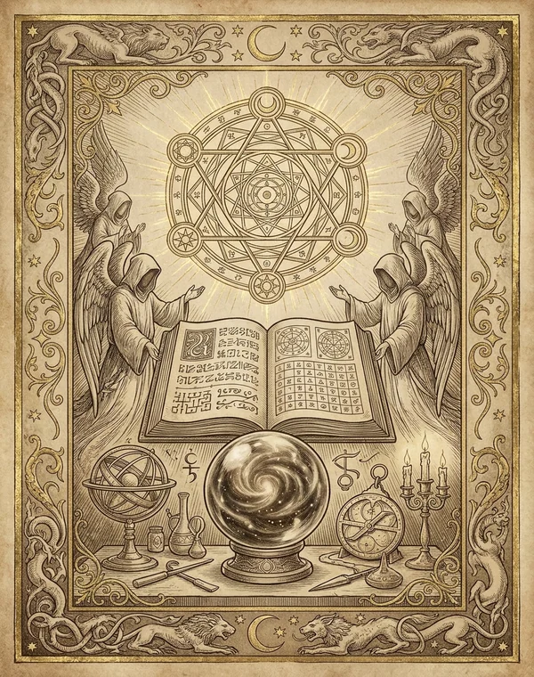 Enochian Magic esoteric meaning illustration