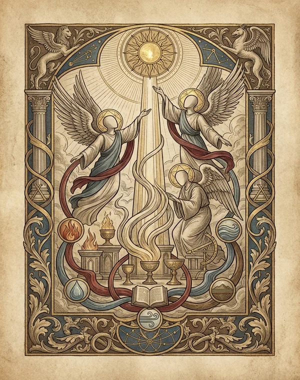 Theurgy esoteric meaning illustration