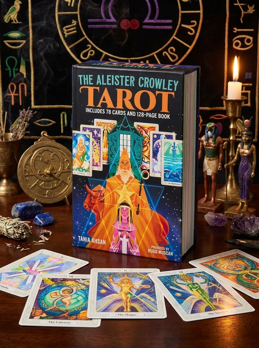 The Aleister Crowley Tarot Book & Card Deck: Includes a 78-Card Deck and a 128-Page Illustrated Book