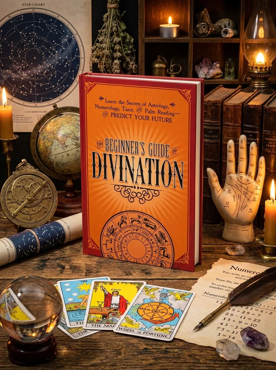 The Beginner's Guide to Divination: Learn the Secrets of Astrology, Numerology, Tarot, and Palm Reading--And Predict Your Future