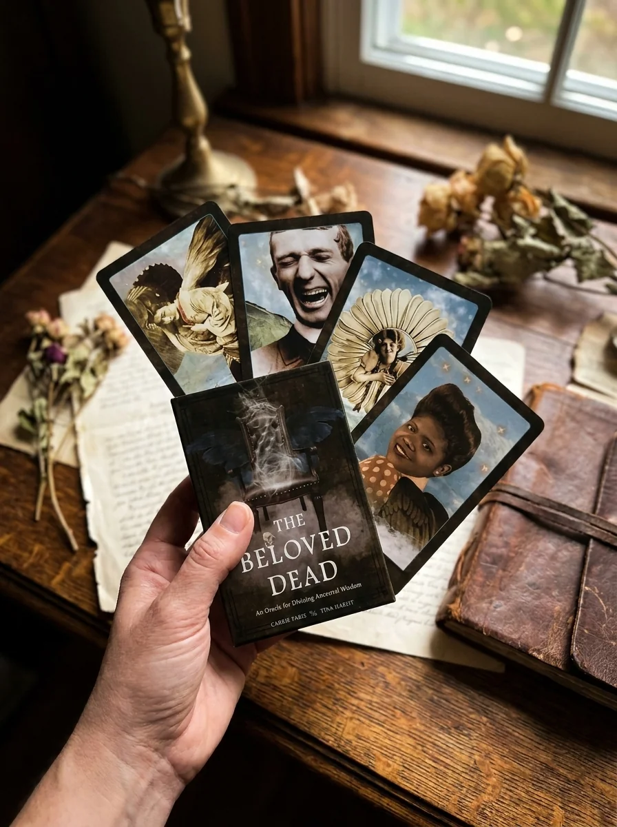 The Beloved Dead: An Oracle for Divining Ancestral Wisdom (82 Cards and 144-Page Full-Color Guidebook) — photo 2