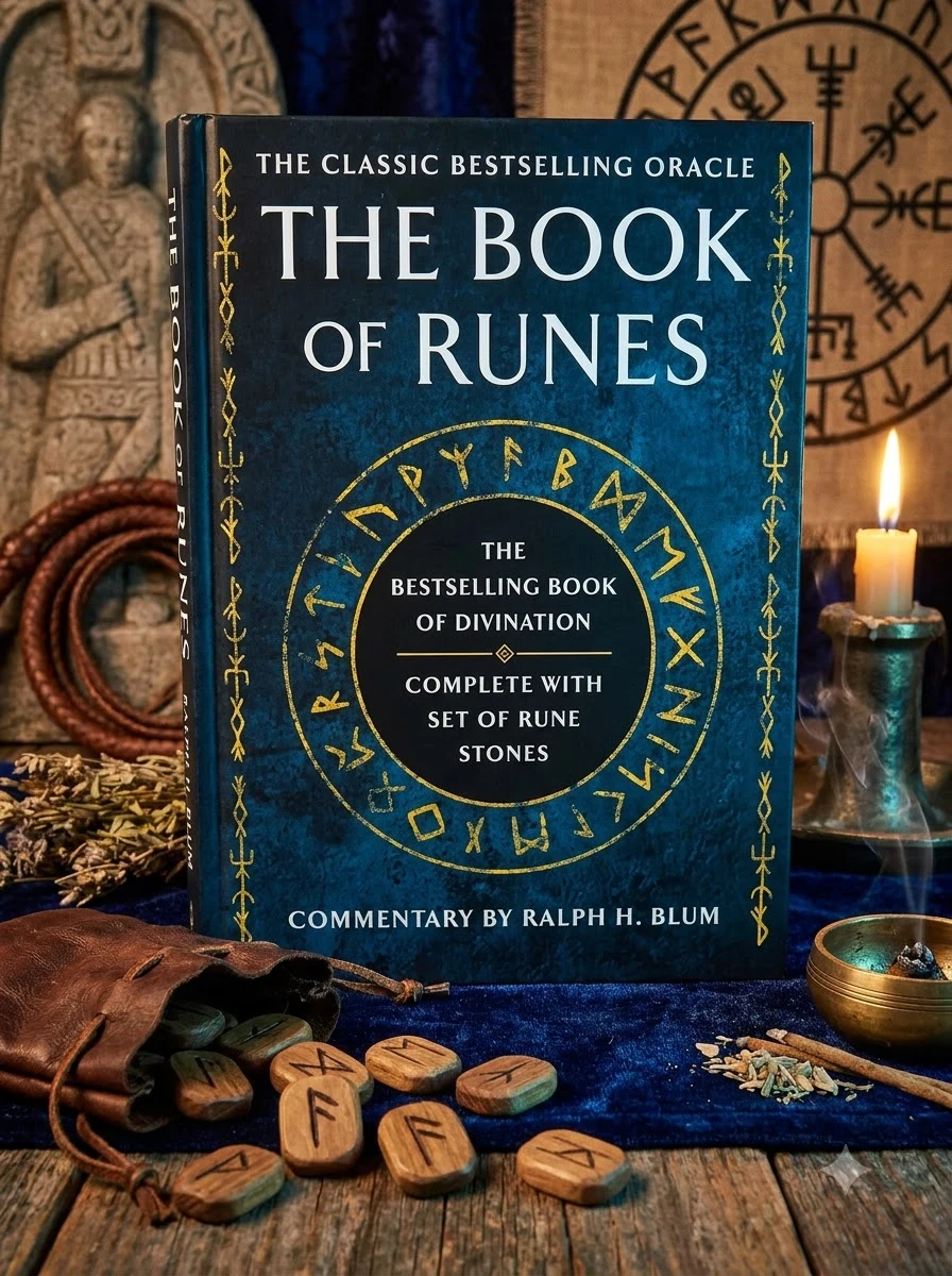 The Book of Runes: The Bestselling Book of Divination, Complete with Set of Rune Stones [With Ceramics Rune Stones and Drawstring Bag]