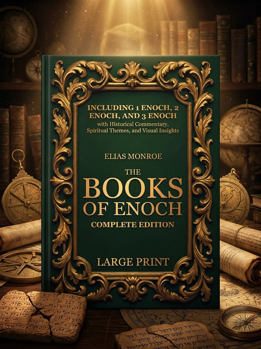The Books of Enoch - Complete Edition: LARGE PRINT (Illustrated) Including 1 Enoch, 2 Enoch, and 3 Enoch with Historical Commentary, Spiritual Themes, and