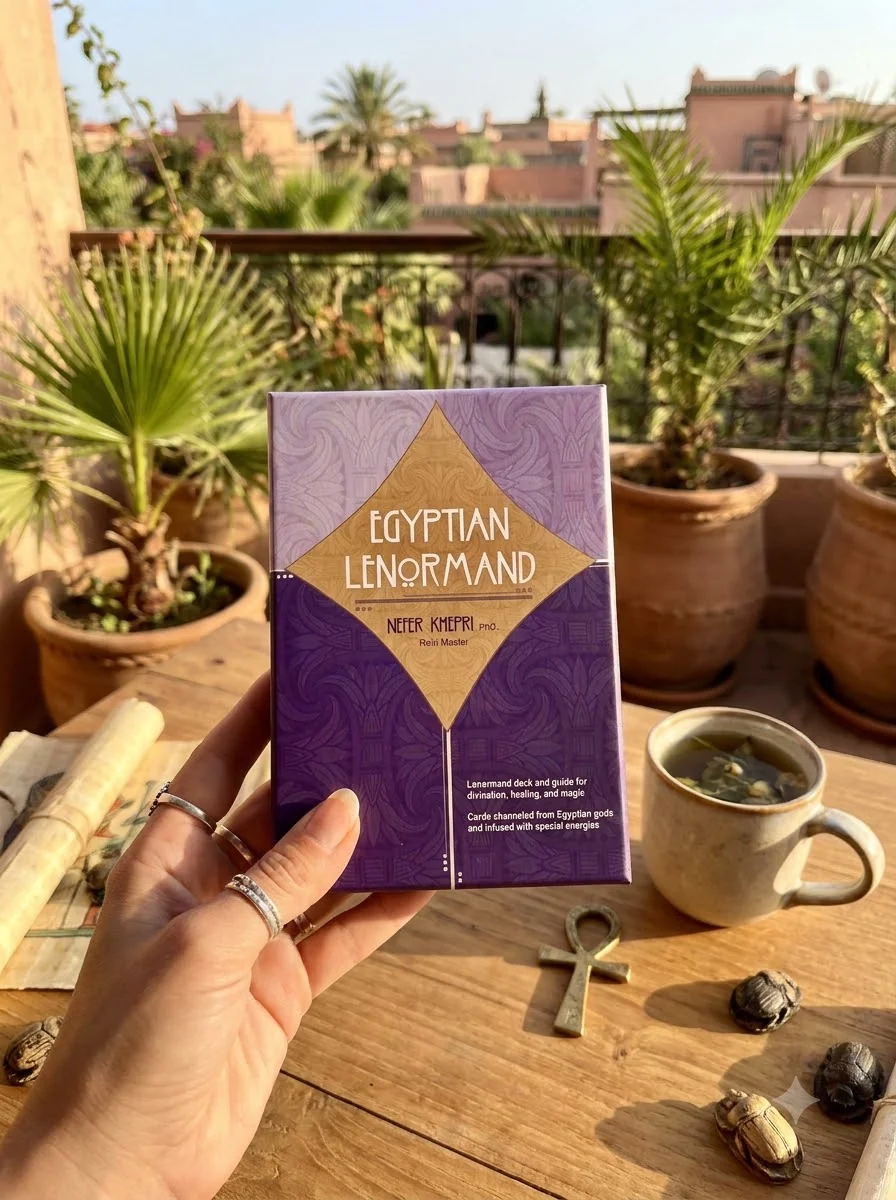 The Egyptian Lenormand: (Lenormand Box Set with 41 Cards and Guide Book) — photo 2
