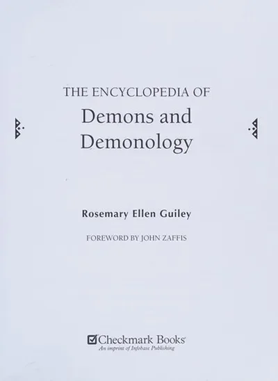 The Encyclopedia of Demons and Demonology — dewey-133