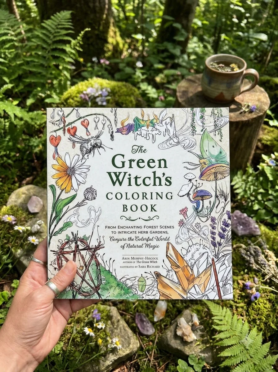 The Green Witch's Coloring Book: From Enchanting Forest Scenes to Intricate Herb Gardens, Conjure the Colorful World of Natural Magic — photo 2