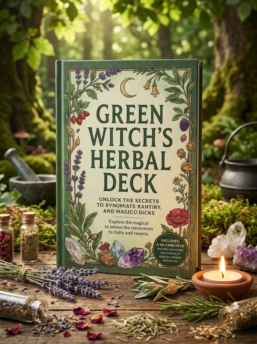 The Green Witch's Deck of Magical Herbalism: 50 of the Most Magical Plants, Herbs, and Flowers to Empower Your Craft by Murphy-Hiscock, Arin