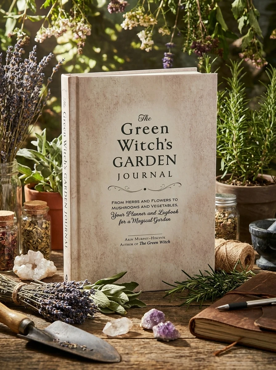 The Green Witch's Garden Journal: From Herbs and Flowers to Mushrooms and Vegetables, Your Planner and Logbook for a Magical Garden by Murphy-Hiscock, Arin