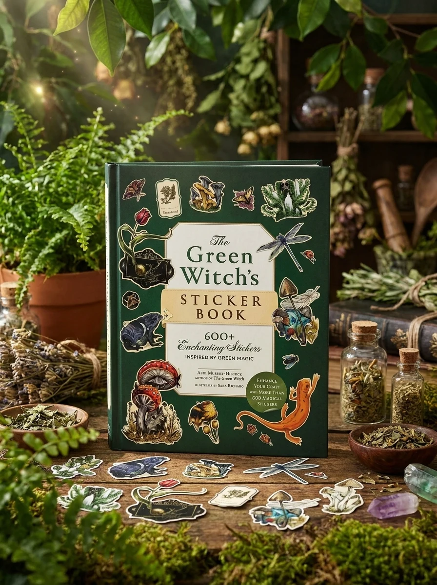 The Green Witch's Sticker Book: 600+ Enchanting Stickers Inspired by Green Magic by Murphy-Hiscock, Arin