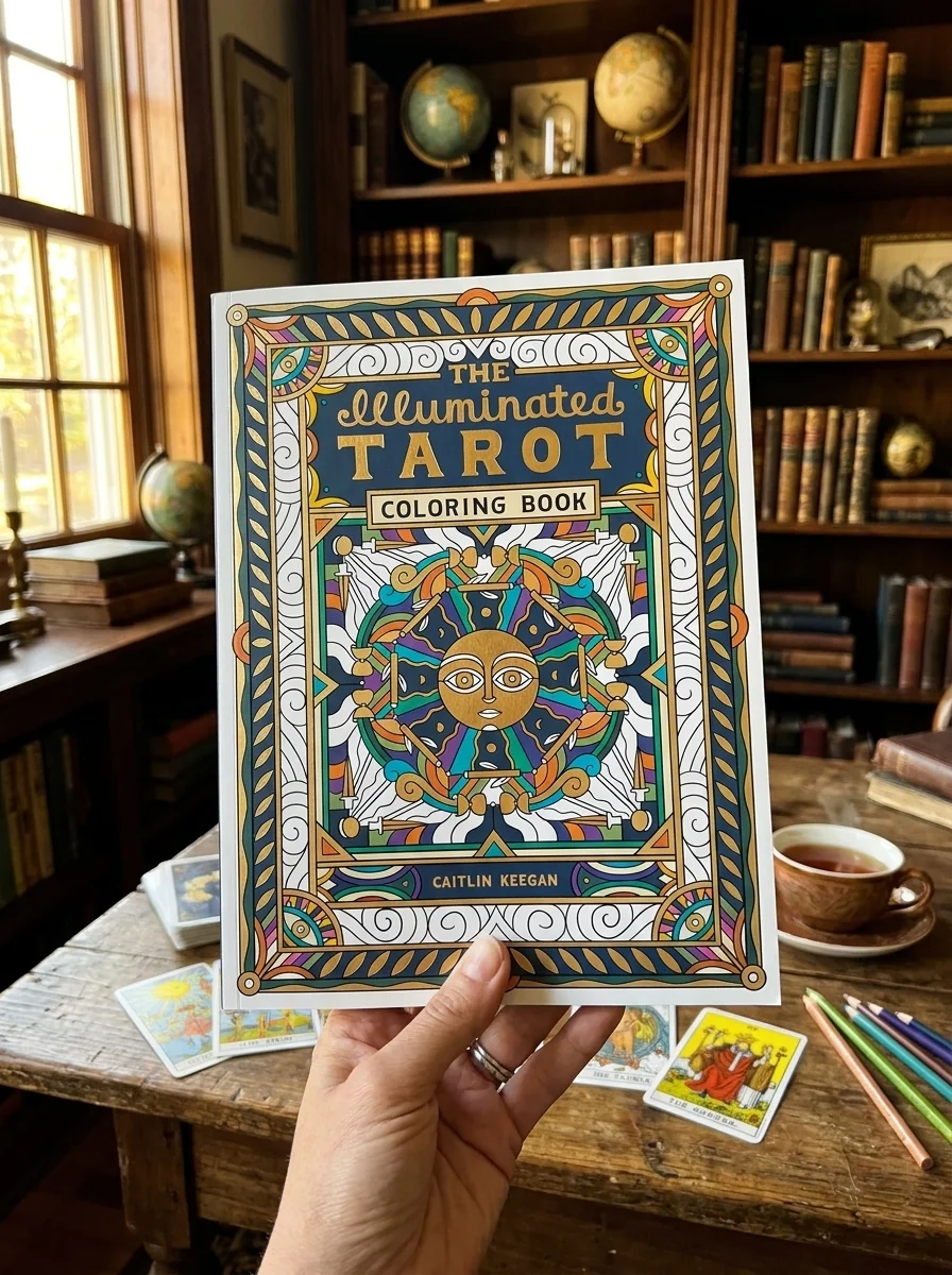 The Illuminated Tarot Coloring Book: Tarot Card Art Coloring Book — photo 2