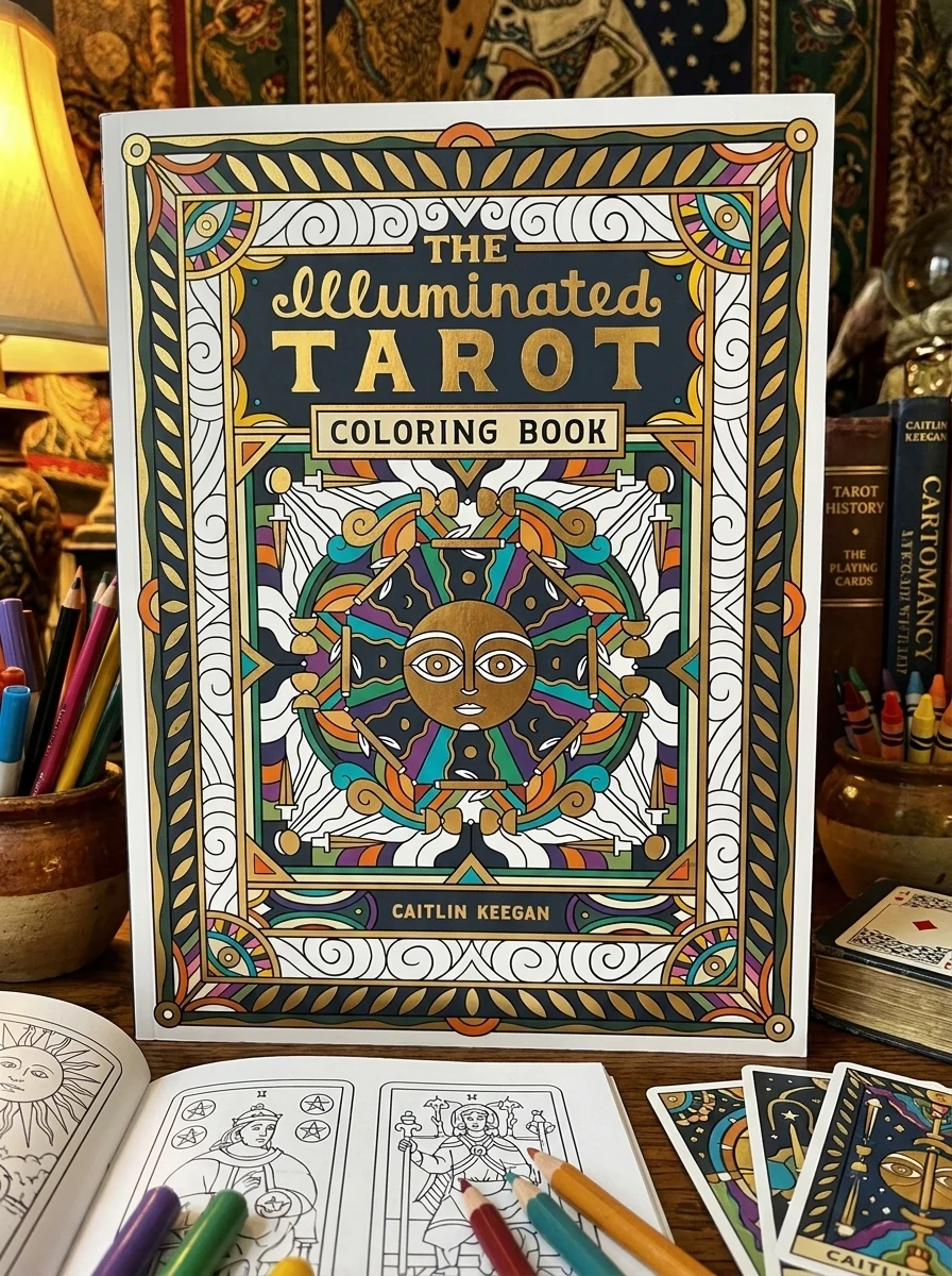 The Illuminated Tarot Coloring Book: Tarot Card Art Coloring Book