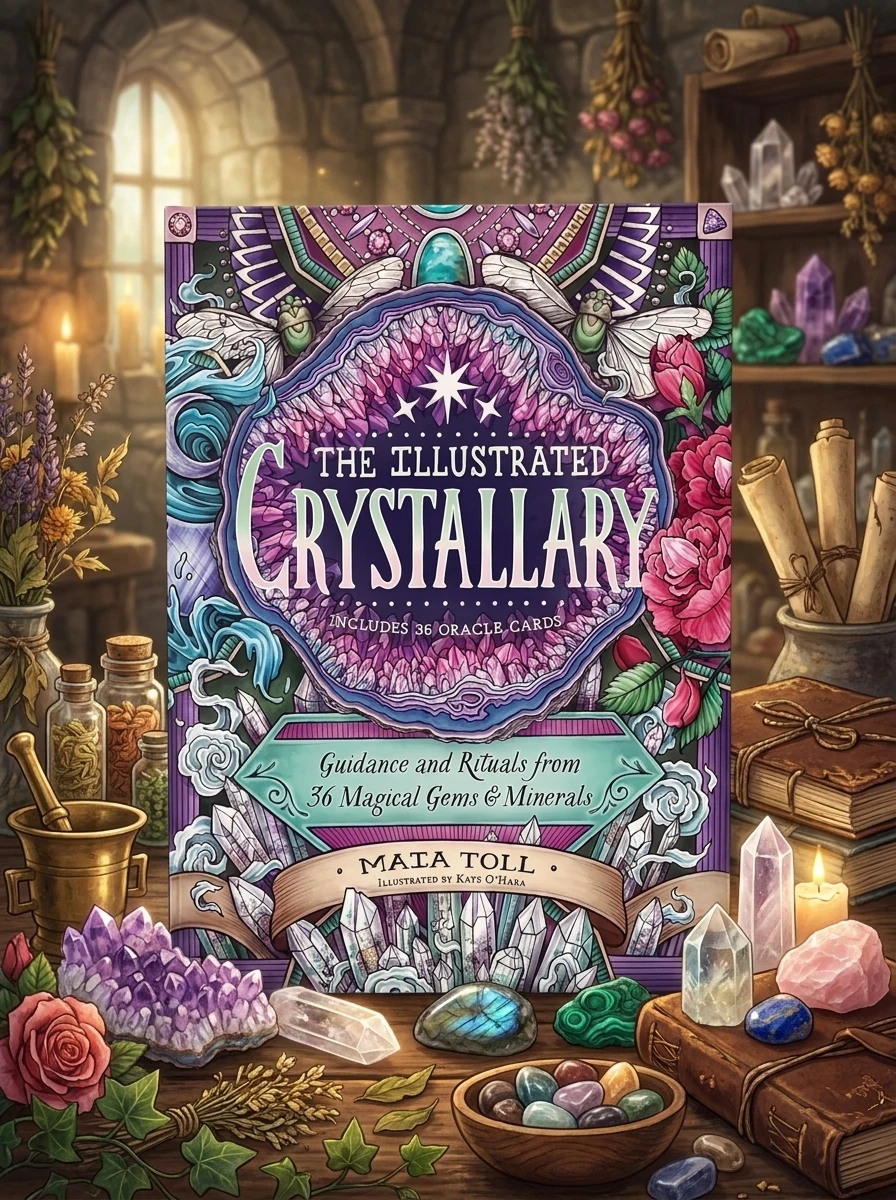 The Illustrated Crystallary: Guidance and Rituals from 36 Magical Gems & Minerals Toll, Maia