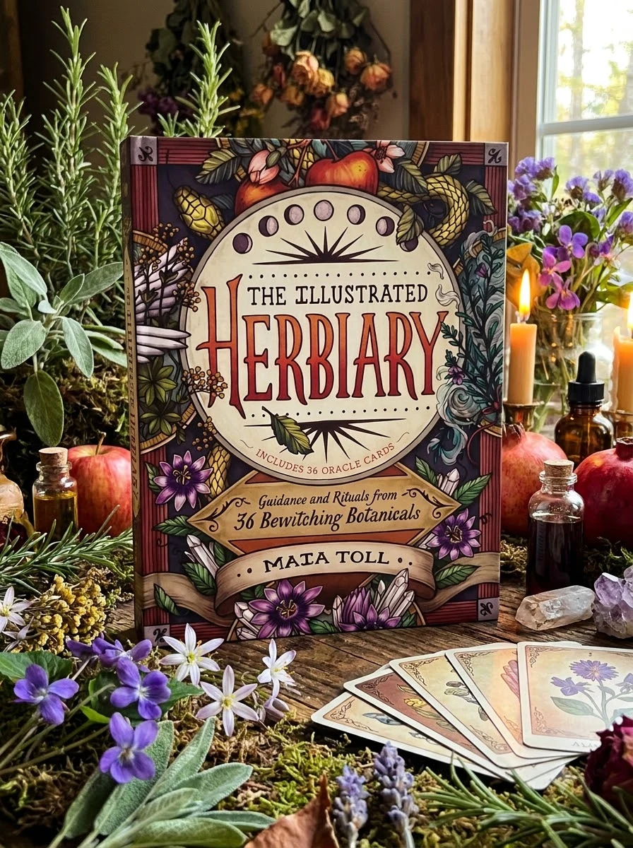 The Illustrated Herbiary: Guidance and Rituals from 36 Bewitching Botanicals by Toll, Maia