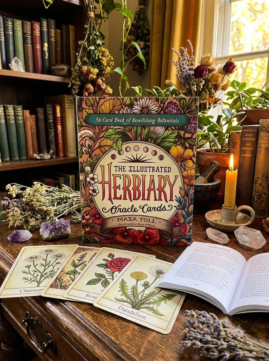 The Illustrated Herbiary Oracle Cards: 36-Card Deck of Bewitching Botanicals by Toll, Maia
