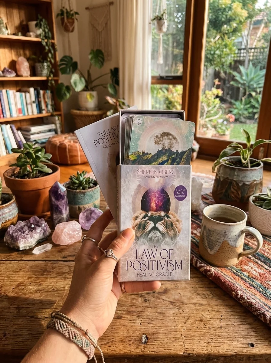 The Law of Positivism Healing Oracle: A 50-Card Deck and Guidebook — photo 2