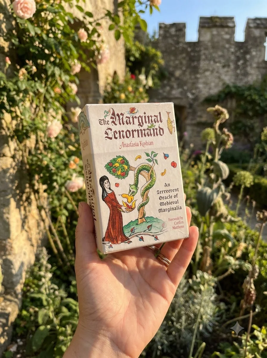The Marginal Lenormand: An Irreverent Oracle of Medieval Marginalia (Lenormand Box Set with 37 Cards and Guide Book) — photo 2