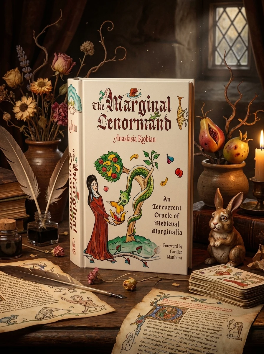 The Marginal Lenormand: An Irreverent Oracle of Medieval Marginalia (Lenormand Box Set with 37 Cards and Guide Book)