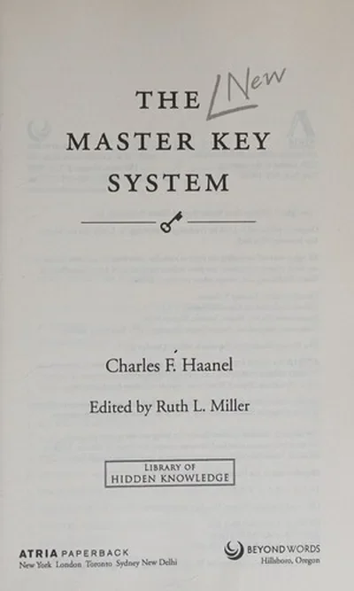 The Master Key System Haanel, Charles F — dewey-131