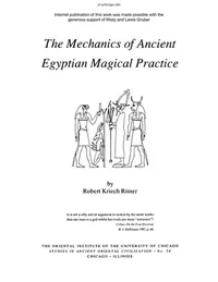 The Mechanics of Ancient Egyptian Magical Practice (2008 Reprint) Ritner, Robert K — photo 2