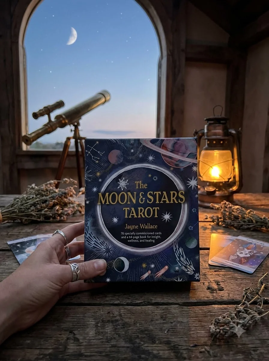 The Moon & Stars Tarot: Includes a Full Deck of 78 Specially Commissioned Tarot Cards and a 64-Page Illustrated Book — photo 2