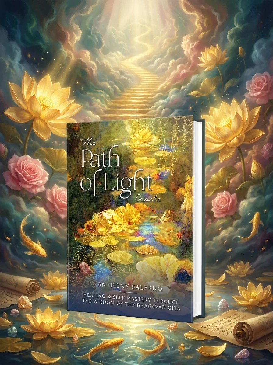 The Path of Light Oracle: Healing & Self-Mastery Through the Wisdom of the Bhagavad Gita Salerno, Anthony