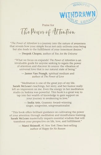 The Power of Attention: Awaken to Love and Its Unlimited Potential with Meditation