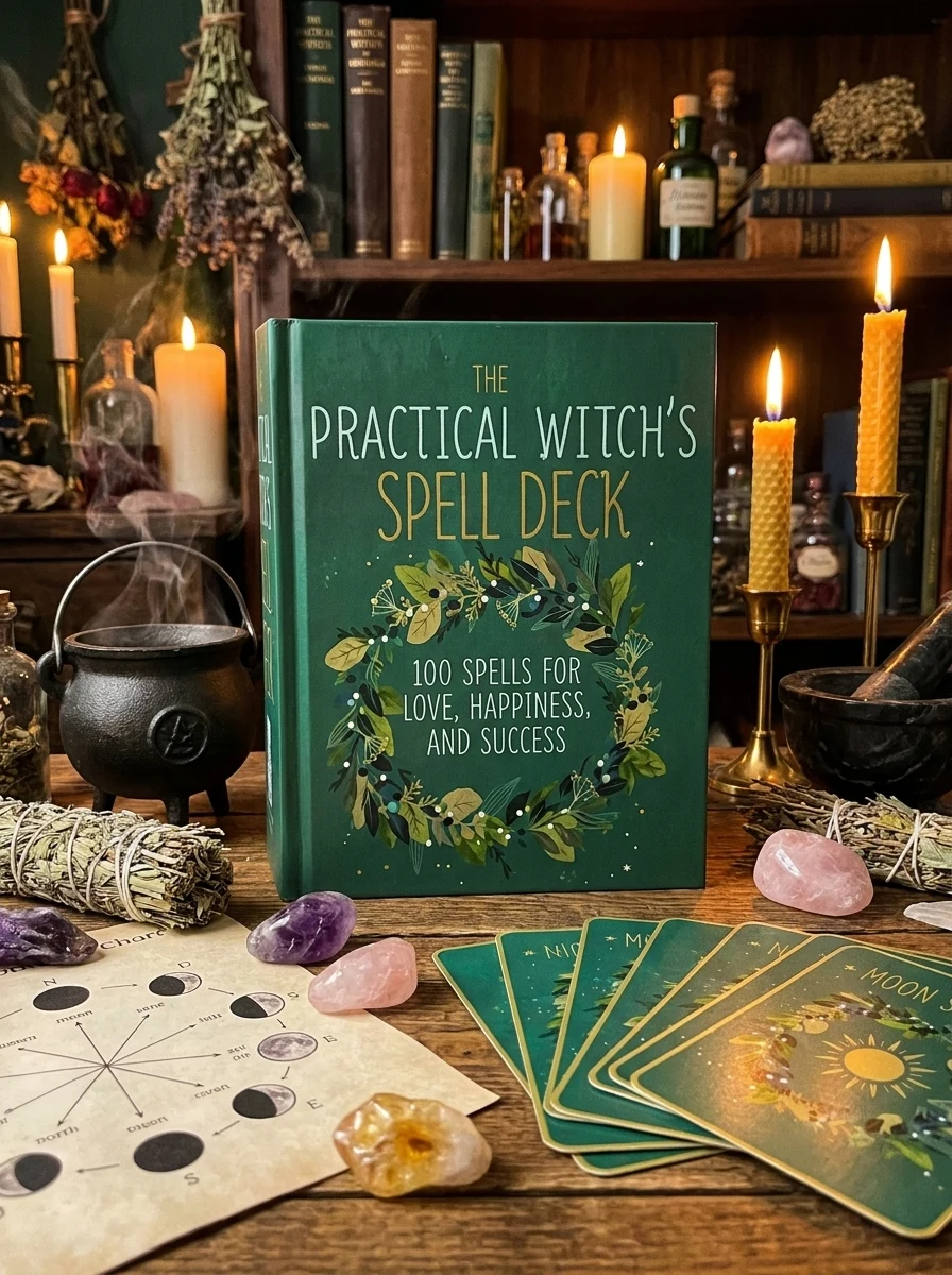 The Practical Witch's Spell Deck: 100 Spells for Love, Happiness, and Success by Greenleaf, Cerridwen