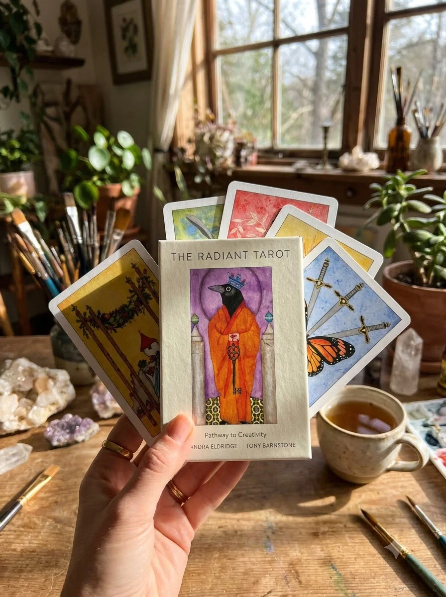 The Radiant Tarot: Pathway to Creativity (78 Cards, Full-Color Guide Book, Deluxe Keepsake Box) — photo 2