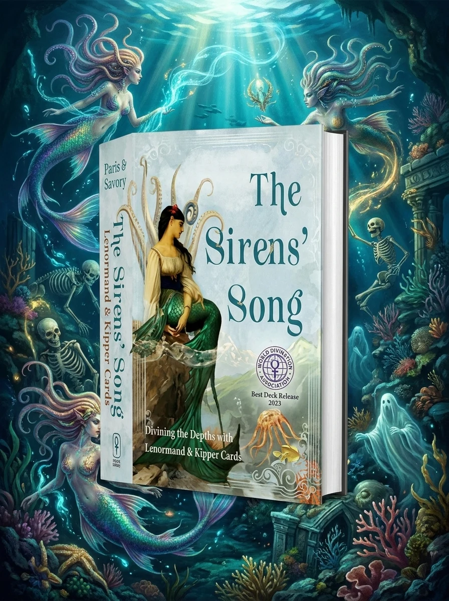 The Sirens' Song: Divining the Depths with Lenormand & Kipper Cards (Includes 40 Lenormand Cards, 38 Kipper Cards & 144-Page Full Color Guidebook)