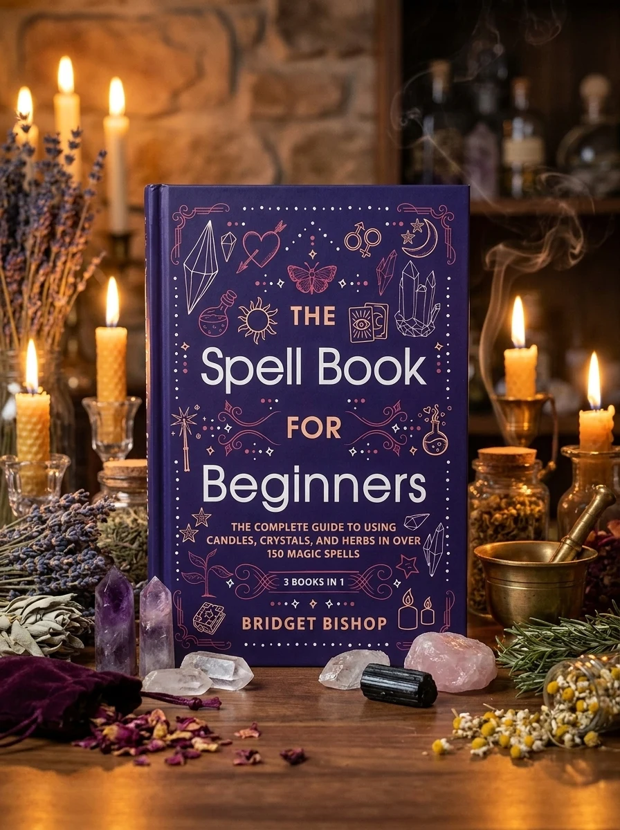 The Spell Book For Beginners: The Complete Guide to Using Candles, Crystals, and Herbs in Over 150 Magic Spells